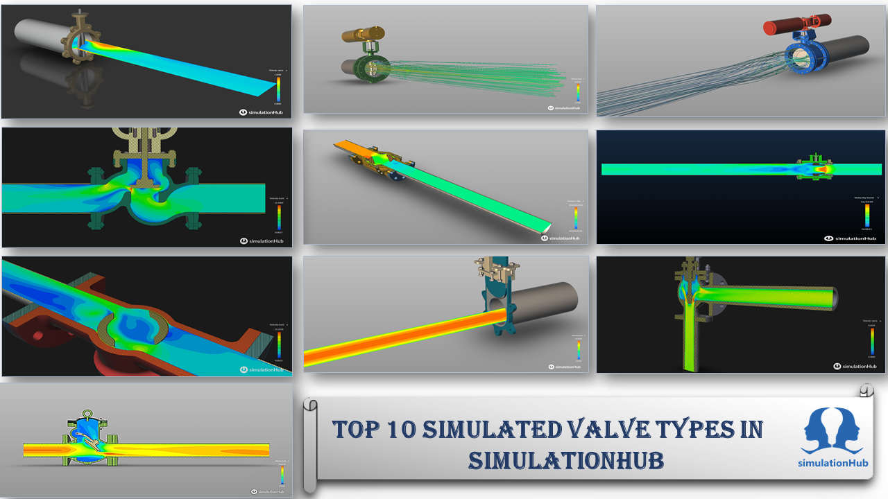 Top 10 valve types simulated in simulationHub
